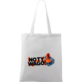 No ty wago - Taška bavlněná - 42 x 38 cm ( Bílá )