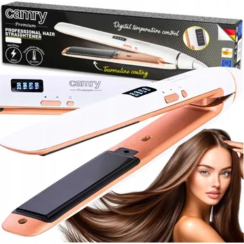 Žehlička na vlasy Žehlička Na Vlasy Camry s ionizací, keramicko-turmalínová, regulace teploty