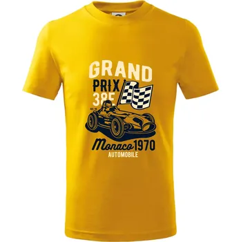 Chlapecké tričko Grand Prix - Tričko dětské bavlněné - 98 cm / 2 roky ( Žlutá )