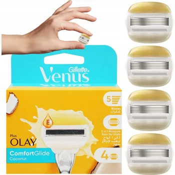Gillette Venus Comfortglide Coconut plus Olay Náhradní hlavice do holicího strojku 4 ks