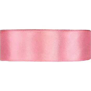 Stuha Saténová stuha oboustranná 25m x 25mm pivoňková růžová