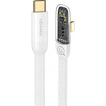 Datový kabel Kabel Usams USB typ C - Apple Lightning 1,2 m bílý