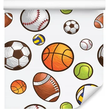 Fototapeta Tapeta BAREVNÉ Míče Basketbal Sport pro Děti