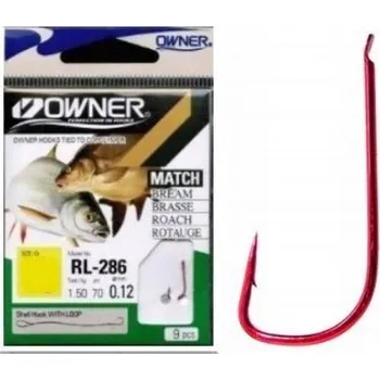 Rybářský háček Háčky zemní, splávkové, s návazcem, s otřepem Owner RL-286 Sode 10 ks