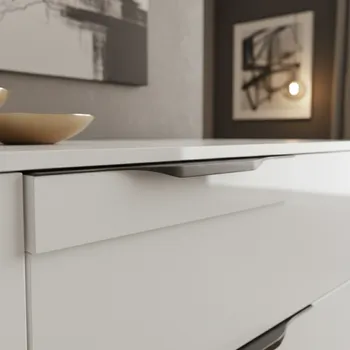 Nábytkové kování Rujzdesign Úchytka CLAUDIA / Grafitová nerez 147 mm