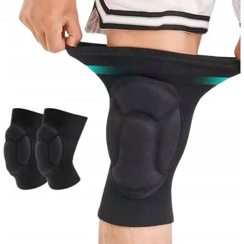 Chránič kolene ELASTICKÉ ČERNÉ CHRÁNIČE KOLEN Pro Jógu, Volejbal a Tanec