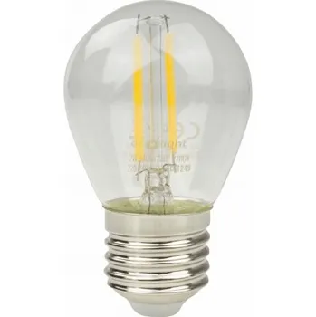 Žárovka Dekorativní LED žárovka Filament GOLF BALL G45 2W Velký závit E27 Teplá bílá 240lm