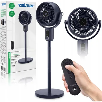 Domácí ventilátor Stojanový ventilátor Zelmer ZRF3500 50W 25 cm LED Displej Dálkové ovládání