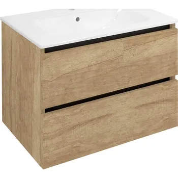 Umyvadlo EZARA umyvadlová skříňka 69,8x52x46cm, dub alabama + slevový kód