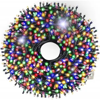 Vánoční dekorace Vánoční osvětlení na stromeček vánoční světýlka na stromeček 300 LED s efektem blikání, vnitřní, 24 m, 201 - 300 světýlek