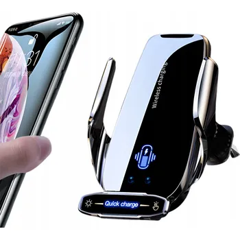 Držák do ventilační mřížky s indukční nabíječkou do auta