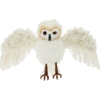Vánoční dekorace KOOPMAN Dekorace závěsná - bílá sova 20 cm