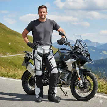 Moto kalhoty Clover Kalhoty na motorku GT-PRO -2 Black/Grey - Velikost 48