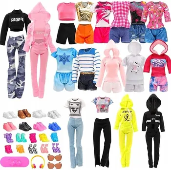 Doplněk pro panenku Šaty pro panenky, doplňky, boty, oblečení pro panenku, sada
