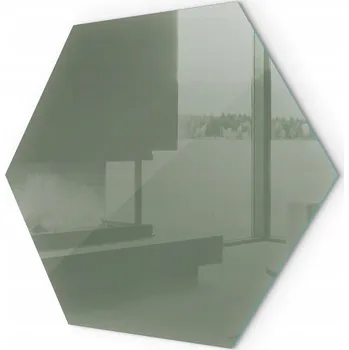 Obraz Sklo s ochrannou deskou do kamen nebo krbu, olivová barva, v. 40 cm