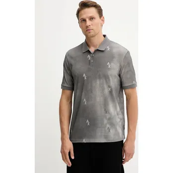 Pánské tričko Bavlněné polo tričko Armani Exchange XM001884.AF10356 šedá 09A, vel. XXL