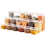 Plastové dózy v sadě 18 ks na potraviny Fresco – Hermia ID_1612142