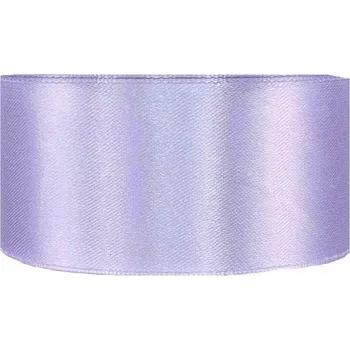 Stuha Saténová stuha oboustranná 25m x 38mm levandulová