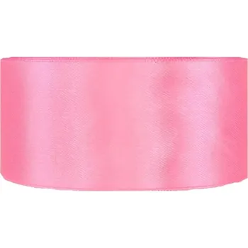 Stuha Saténová stuha oboustranná 25m x 38mm Barbie růžová