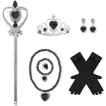 Karnevalový kostým FunCo Wednesday Velká sada doplňků s rukavicemi a šperky 9v1