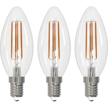 led svíčka Arcchio LED žárovka E14 svíčka, sada 3 kusů, 3000 K 2,2W LED-Kerzenlampe transparentní
