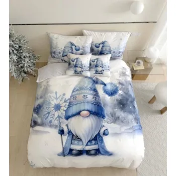 Povlečení 7 díl. Flanelové Vánoční Povlečení 4