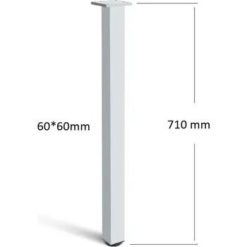Stolová podnož Stolová noha ctvercová 60*60*710 AL hliník