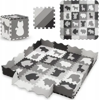 Hrací deka VZDĚLÁVACÍ PODLOŽKA pěnové puzzle XXL Kidwell HAPPY