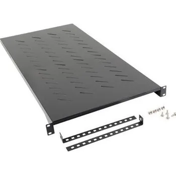 Serverovna LANBERG 19" PEVNÁ POLICE 1200 MM ČERNÁ (1U/483X910 MM MAX. NOSNOST DO 25 KG, 4BODOVÁ MONTÁŽ) AK-1013-B