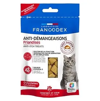 Pamlsek pro kočku Francodex Pochoutka Anti-itching kočka 65g