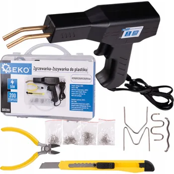 Svářečka GEKO Svářečka/Sešívačka plastů 50W, 200 sponek, kufr + OSP G81280