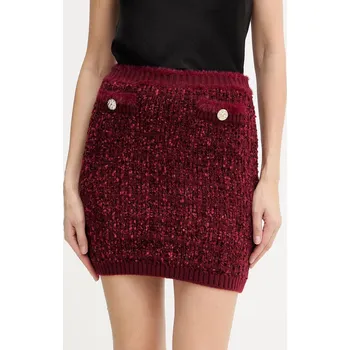 Dámská sukně Sukně Guess AOMORI W5BD1X.Z4090 burgundské 83X, vel. XL