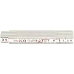 Skládací metr plast bílý 1m HULTAFORS