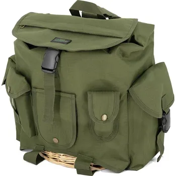 Outdoorové zavazadlo Military Goods Batoh NŮŠE na houby s proutěnou vložkou ZELENÝ