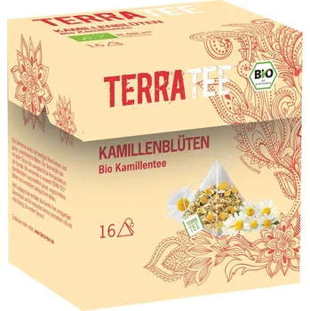 Čaj Terra Tea Terra Tee Bylinný čaj Heřmánkový květ 16 x 1,2 g bio BIO VEGAN Množství: 1 ks