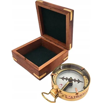 Magnetický kompas Giftdeco Mosazný kompas pro čtení map