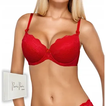 Podprsenka Paripari push-up podprsenka červená velikost 75F