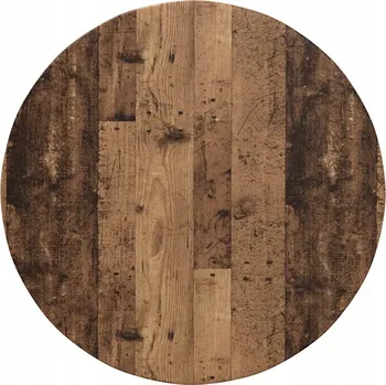 Konferenční stolek Konferenční stolek VidaXL kulatý 80 x 1,5 x 80 cm dřevo retro