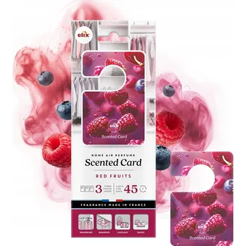 Osvěžovač vzduchu ELIX osvěžovač vzduchu vůně RED FRUITS 3 ks závěska do skříně
