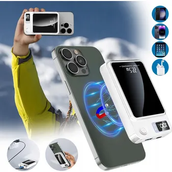 Powerbanka BEZDRÁTOVÁ POWERBANKA MAGNETICKÁ BATERIE 10000MAH, RYCHLÉ NABÍJENÍ