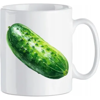 Keramický hrnek s módním potiskem Okurka Zelenina Nakládaná Dárek