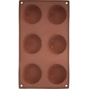 Nádoba na pečení ORION Silikonová forma na pečení polokoule hnědá