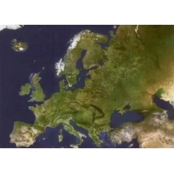 Evropa - satelitní nástěnná mapa /velká/
