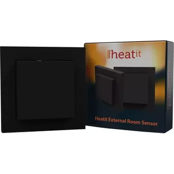 HEATIT Externí Teplotní Senzor Černá