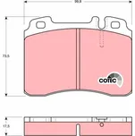 Sada brzdových destiček, kotoučová brzda LUCAS GDB962