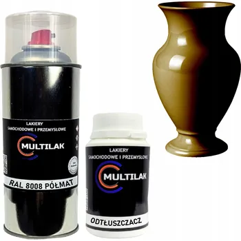 Barva ve spreji Spray na vázy RAL 8008 Polomatný