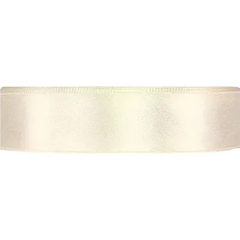 Stuha Saténová stuha oboustranná 25m x 20mm alabastrová