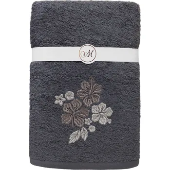 Ručník Sada 3 ks bavlněných ručníků Maribella 004 tmavě šedá/ibišek