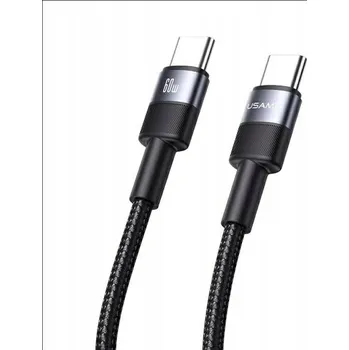 Datový kabel Kabel Usams USB typ C - USB typ C 1 m černý
