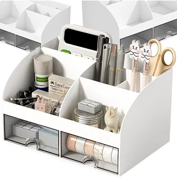 Organizér na kosmetiku VERK GROUP Organizér na stůl poličky na kosmetiku drobnosti se zásuvkami